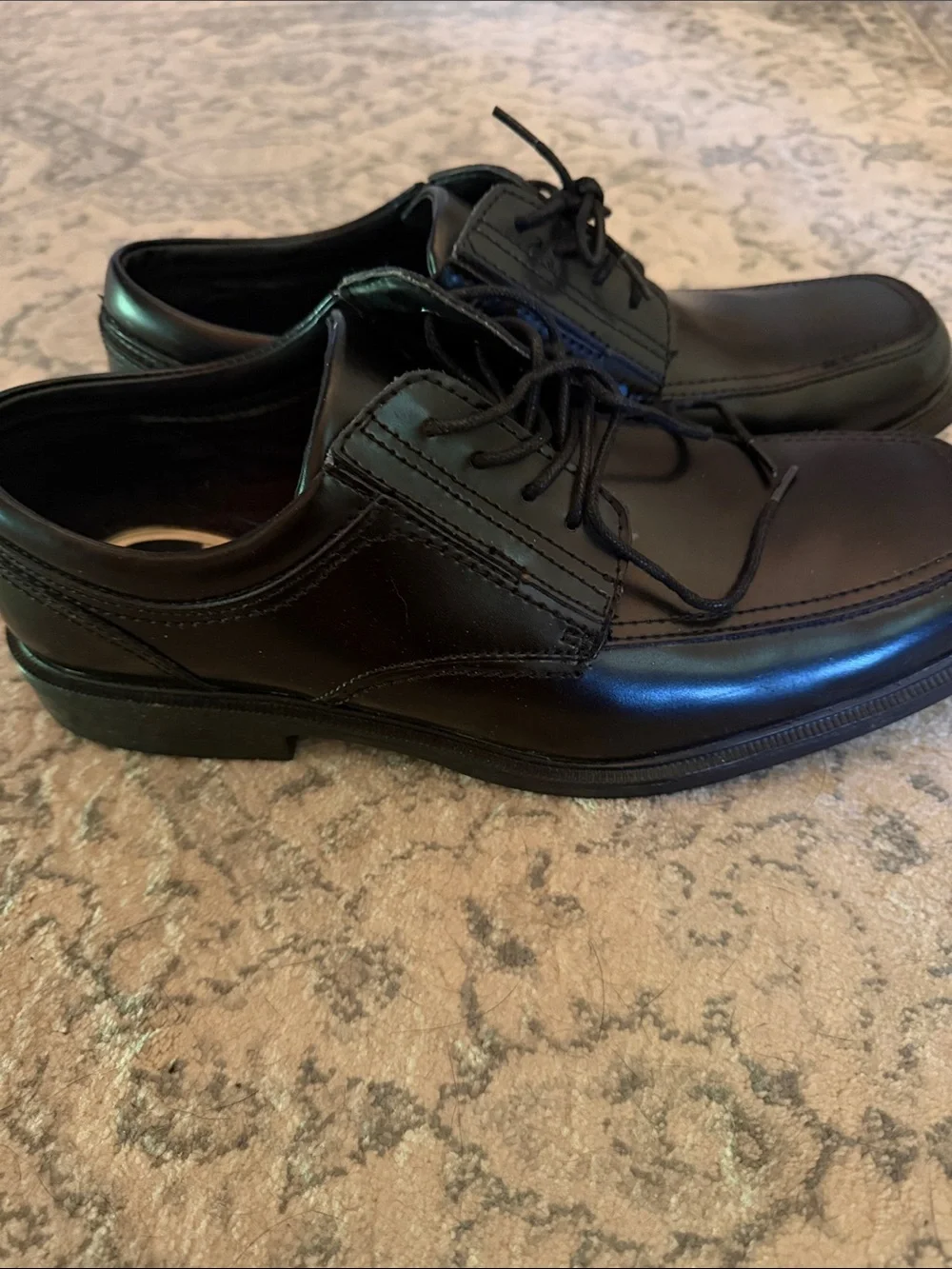 Dr. Scholl's Black Men's Lace-Up Square-Toe Dress Oxfords